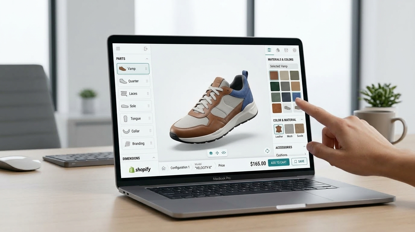 Shopify 3D Configurator: Adding Real-Time Product Configuration to Your Store