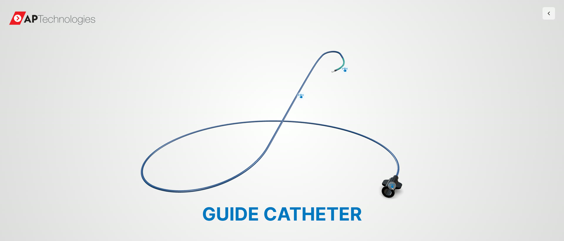 Guide Catheter — Three hotspots from tip to hub